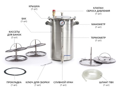 Автоклав для домашнего консервирования 24 литра купить в Орехово-Зуево