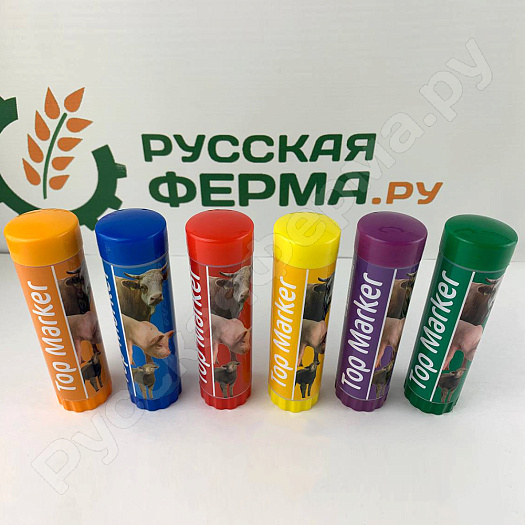 Карандаш для маркировки скота TopMarker оранжевый