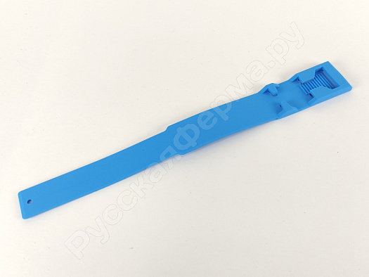 Ножные ленты для КРС гребенка 36x4см голубые (упаковка 10шт)