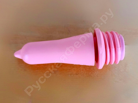 Соска PEACH TEAT для поилки, розовая, с резьбой для вкручивания (KSA300)