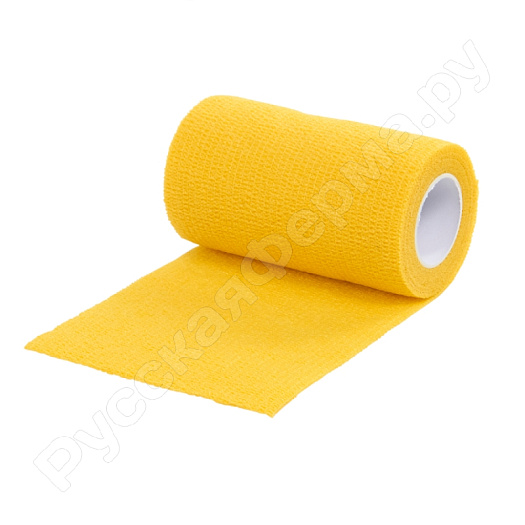 Самоклеящийся бандаж для копыт 10см желтый (упаковка 12шт)