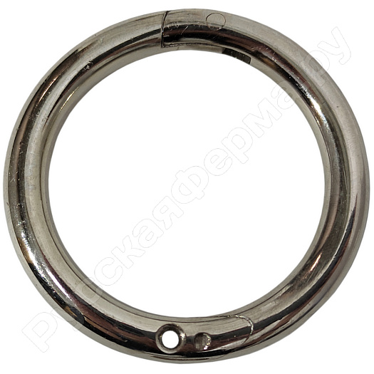 Кольцо носовое для быков 52-54мм никель (упаковка 5шт)
